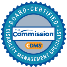 Board-Certified Disability Management Specialist (CDMS®) badge